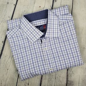 ENGLISH LAUNDRY | long sleeve plaid flipcuff shirt